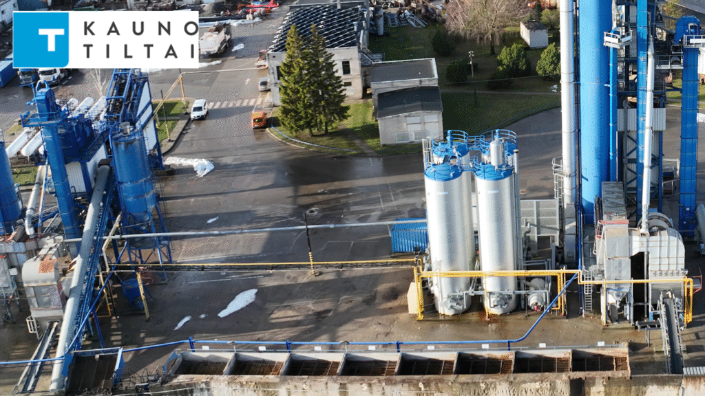 Qplant asphalt mixing plant in Kauno tiltai