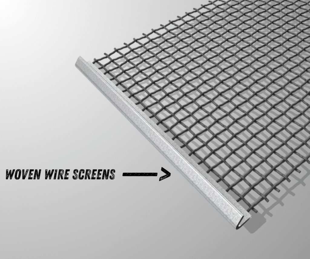 woven wire screens for quarry equipment